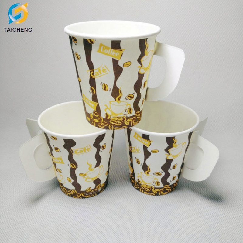 7oz 9oz Cheap Water Paper Cups with Handle – Coffee Cup and Paper Cup price