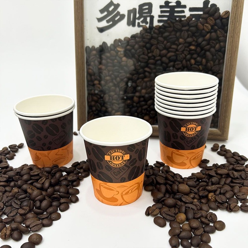 Biodegradable Disposable 70mm High Single Wall Paper Cup Paper Cup for Coffee Shop – Paper Tableware and Single Wall Paper Cup price