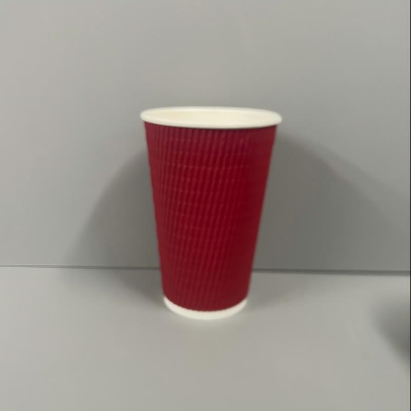 Factory Direct Sale Customized Printing Disposable PE Coating Ripple Wall Corrugated Coffee Paper Cup – Ripple Wall Coffee Paper Cup and Ripple Wall Paper Cup price