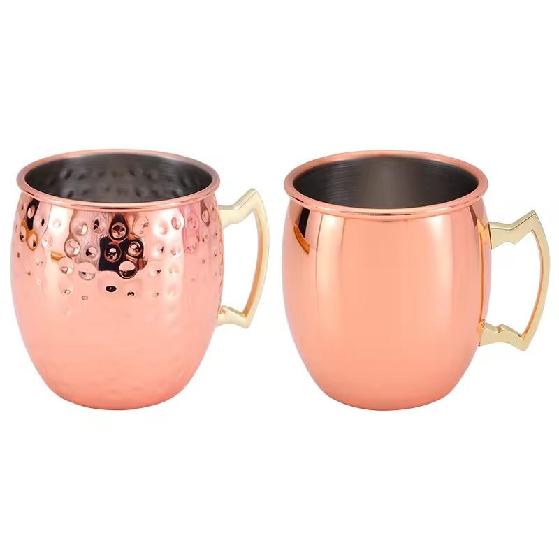Hot Sale Copper Moscow Mule Mugs Hammered Cups Stainless Steel Copper with Handles for Stronachie Suntory Hakushu – Moscow Mule Mug and Copper Mug price