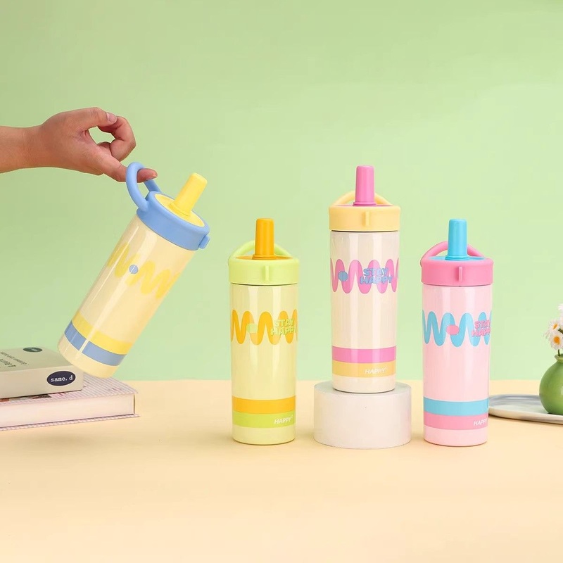 New Minimalist Double-Drink Portable Flower-Patterned Tea Cup, Stylish and Creative Household Coffee Cup, 316 Stainless Steel Vacuum Insulated Cup – Bottle and Water Bottle price