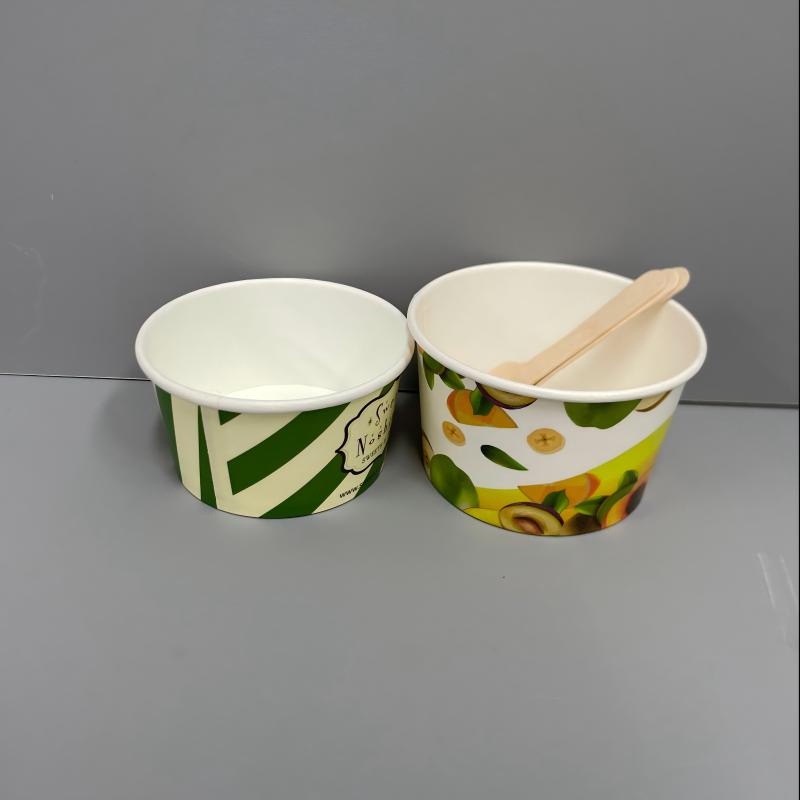 OEM ODM 8oz 12oz 14oz Printed Disposable Paper Ice Cream Cup with Dome Lid – Disposable Ice Cream Cup and Wholesale Ice Cream Tub price