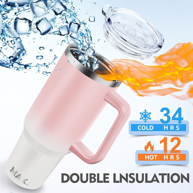 2024 New Arrival 40oz Reusable Insulated Stainless Steel 40oz Tumbler with Handle and Straw Stainless Steel Cup Sublimation Water Bottle – Stainless Steel Water Bottle and Stainless Water Bottle price