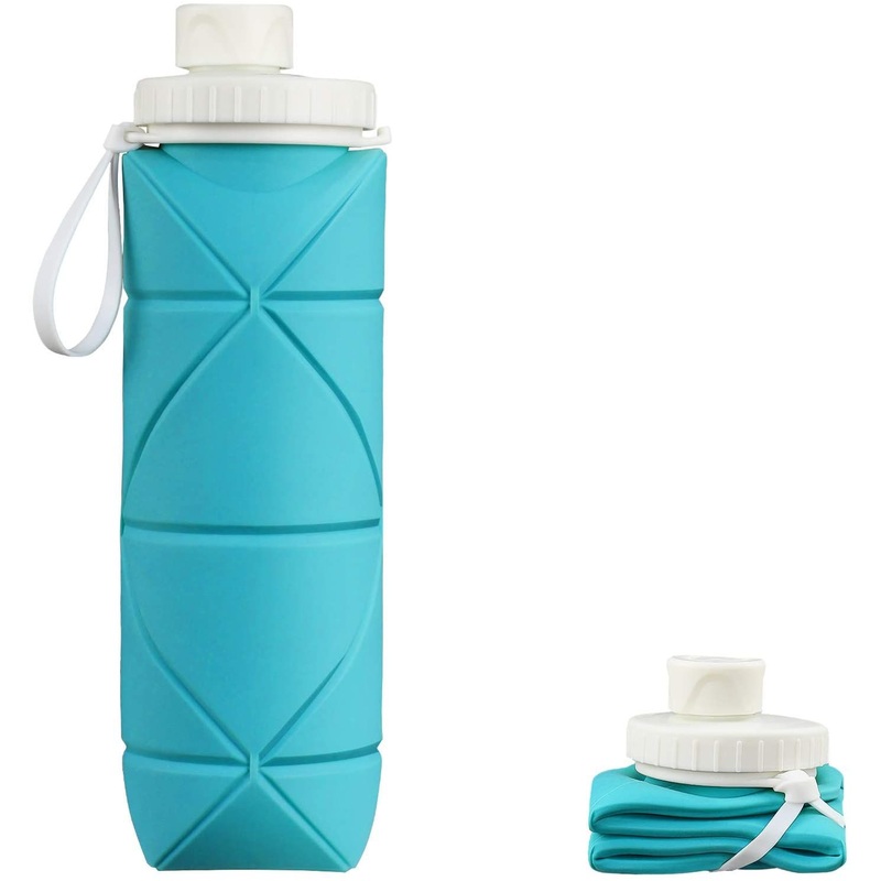 20oz Silicone BPA Free Lightweight Camping Cup Portable Water Bottle – Silicone Portable Drinking Cup and Leak Proof Water Bottle price
