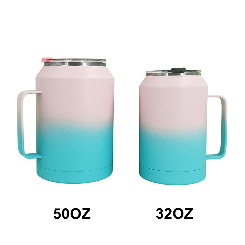 32oz 50oz Stainless Steel Water Bottle Insulated Tumblers Drinking Coffee Mug with Handle – Coffee Mug and Stainless Steel Coffee Mug price
