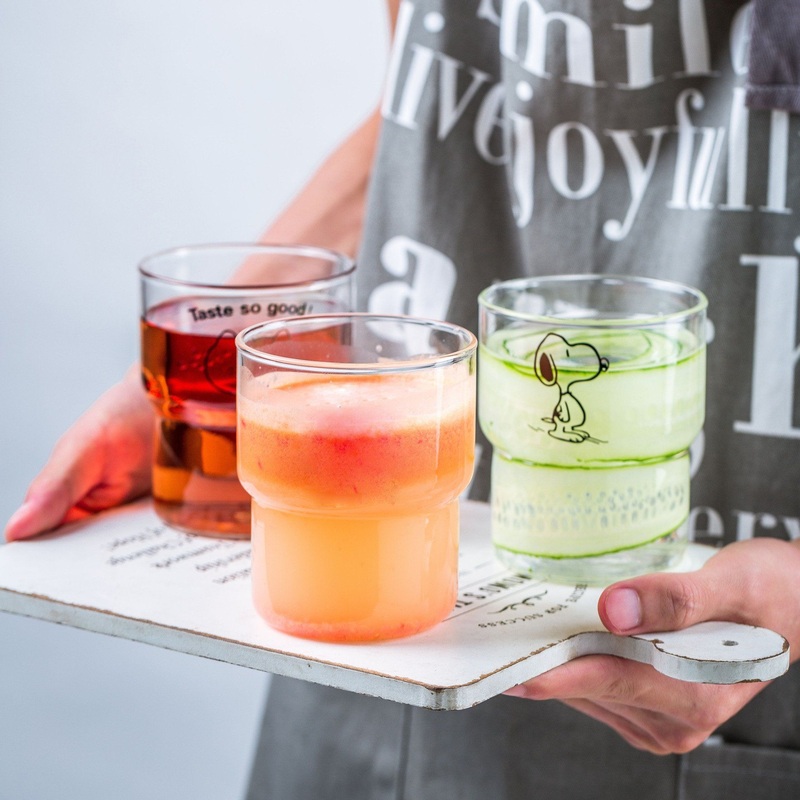 350ml 400ml Reusable Coffee Mug Single Layer Drinking Cup Glass Tumbler – Glass Cup Jar and Glass Cups price