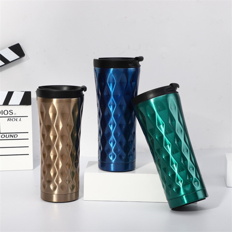 450ml Double Layer Vacuum Travel Coffee Mugs with PP Lid – Stainless Steel Cup and Stainless Steel Bottle price