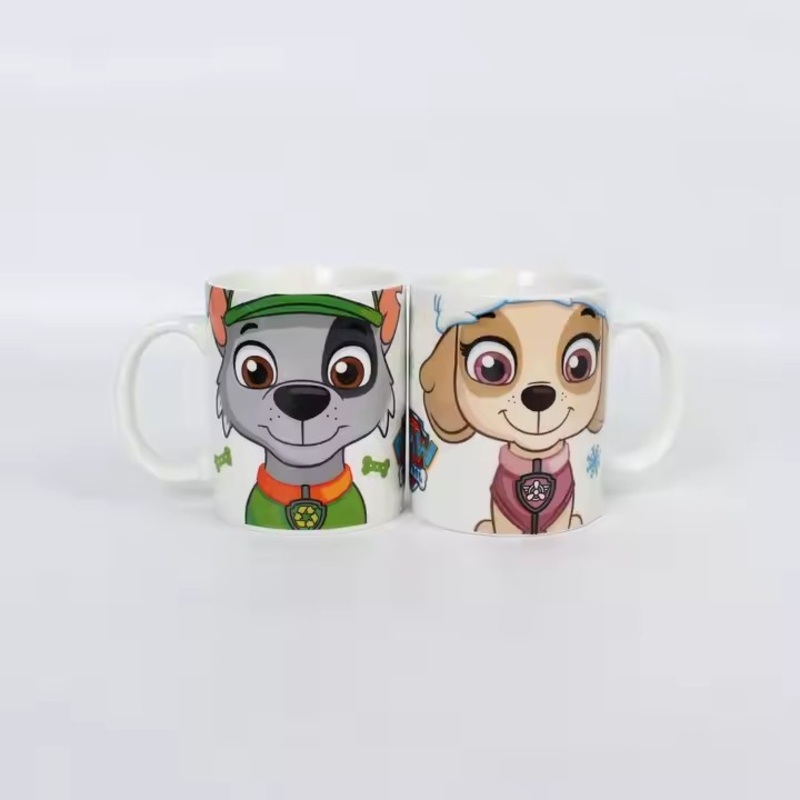 8oz Mug Cup White with Cartoon Decals Stoneware Porcelainware Tableware – Porcelain Ware and Ceramics price