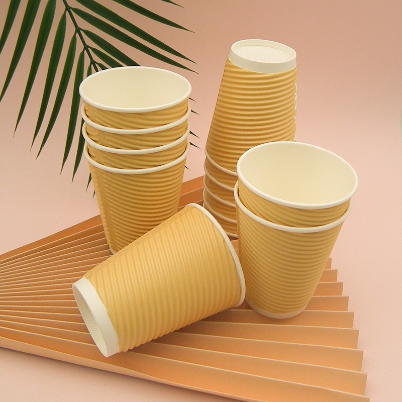 A1234 Water-Based 16oz Ripple Wall Cup – Coffee Paper Cup and Disposable Paper Cup price