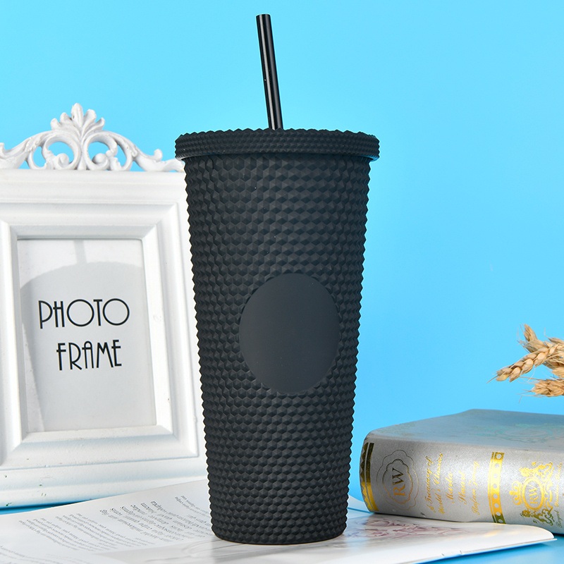 Colorful Reusable Straw Water Cup Insulated Tumbler BPA Free – Wine Tumbler Sublimation Blank Skinny and Tumbler Leakage Cat Feeder Ball price