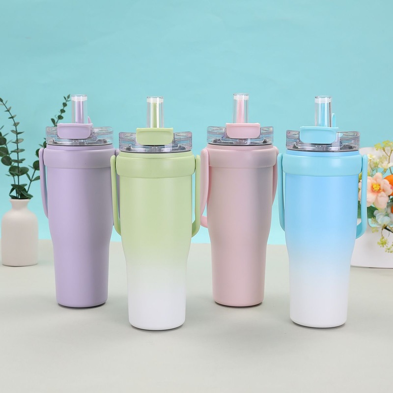 Customized Jumbo 40oz Car Cup with Straw, Convenient Vehicle-Mounted Thermos Cup, High-Value Portable Cold-Preserving Ice Cup. – 40oz Outdoor Sports Ice Cream Car Cup and Stainless Steel Thermoses Coffee Mug price