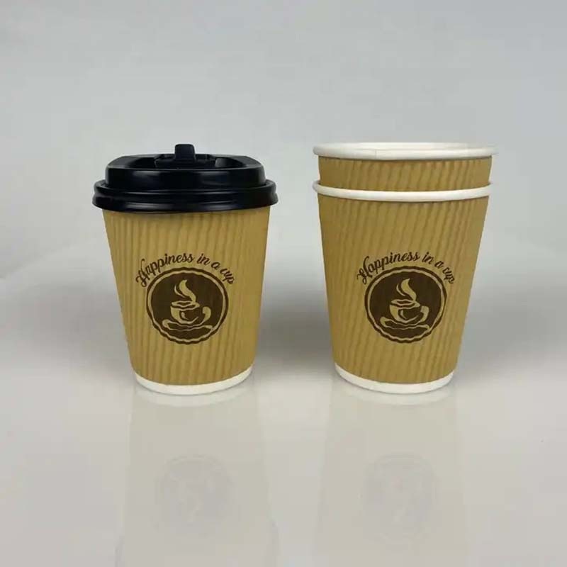 Food-Grade Virgin Pulp Environmentally Friendly Kraft Corrugated Ripple Wall Paper Cups – Drink Paper Cup and Hot Coffee Paper Cup price