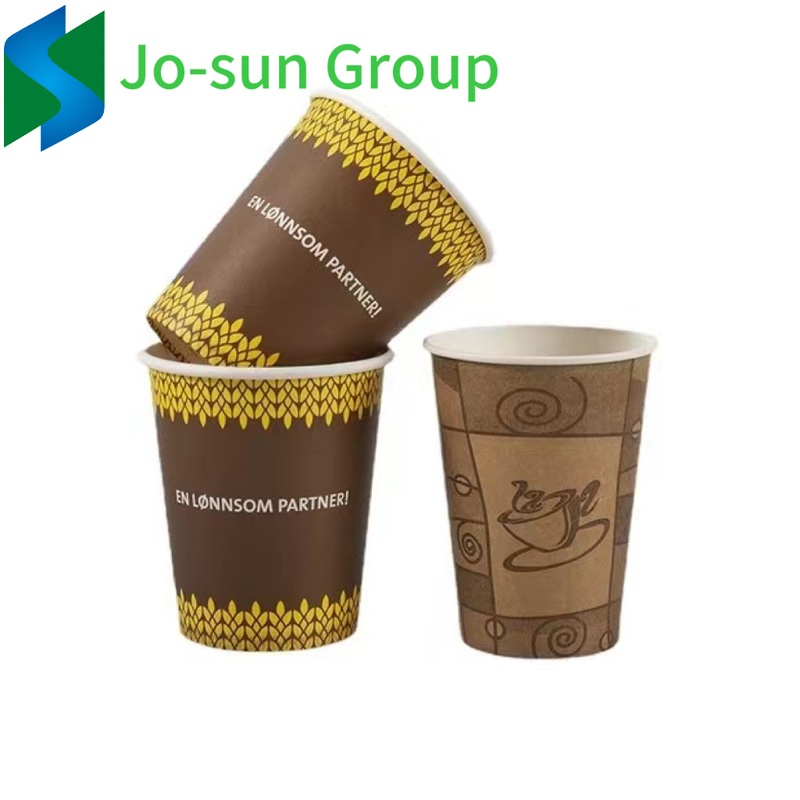 Jo-Sun Food Grade Paper Cup Double PE Coating Disposable Single Wall Hot Coffee Cup Without Lids – Paper Cup and Kraft Paper Cups price