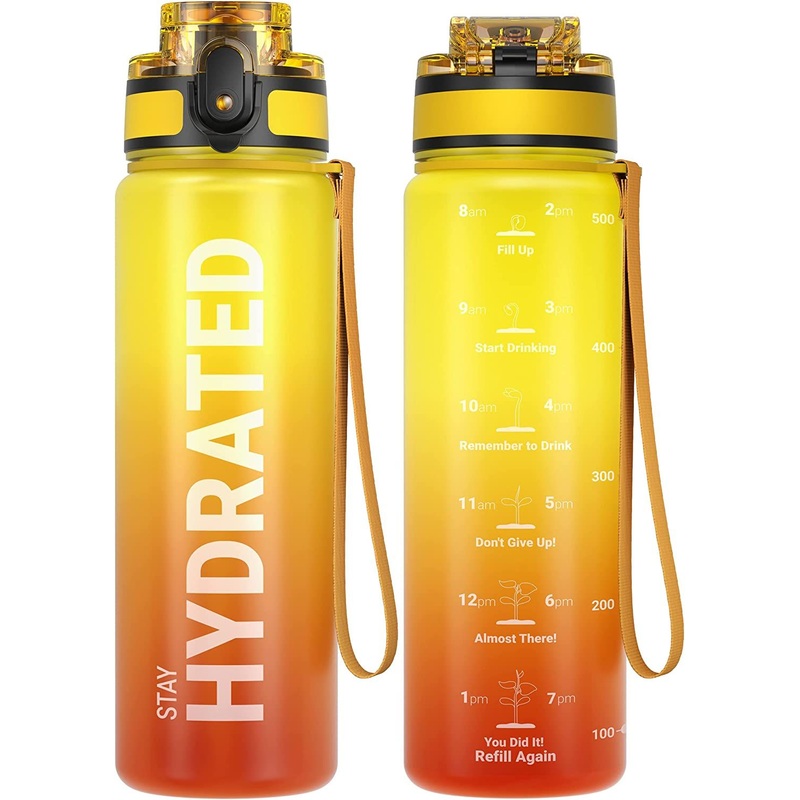 Most Popular BPA-Free Frosted Tritan Gym Bottle Customizable 32oz Slim Water Bottles for Women Girl Student – Water Bottle and Plastic Water Bottle price