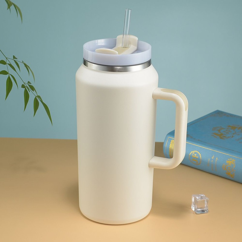 Newest Big Capacity 64oz Double Wall Stainless Steel Vacuum Trek Thermo Jug Cup Mug Sublimation Travel Tumbler Water Bottle with Handle and Straw – Water Bottle and Travel Bottle price