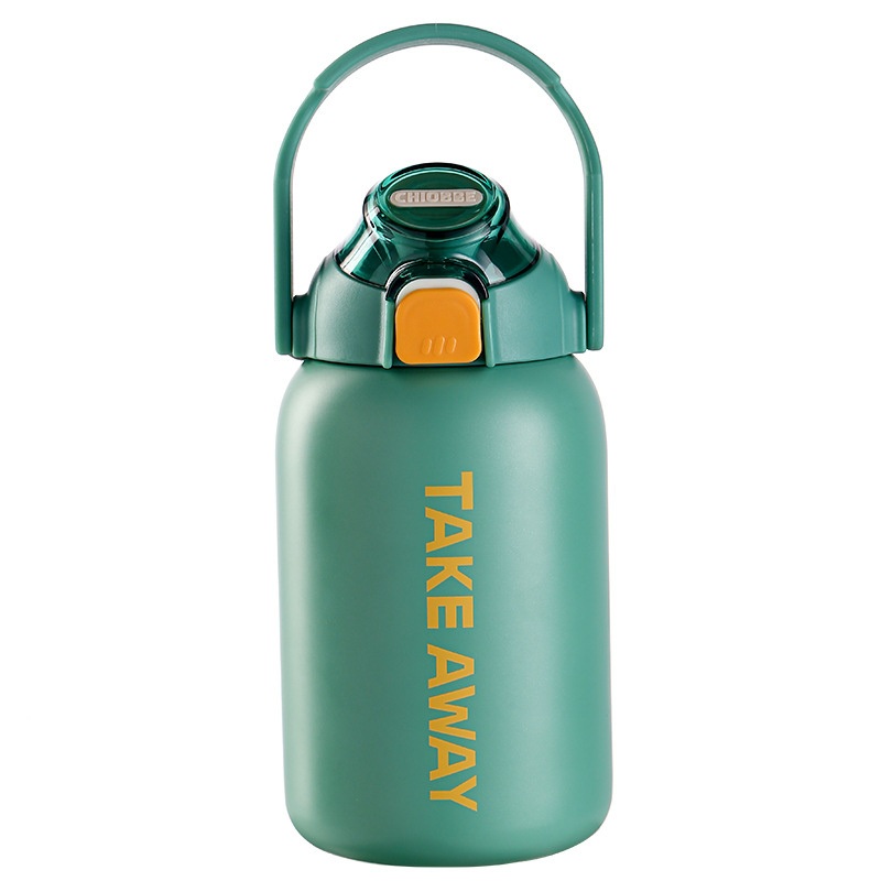 Portable Large Capacity Stainless Steel Cup with Bouncing Straw Male Female Student Water Cup Big Kettle Classroom Use – Custom and Business Gift Set price