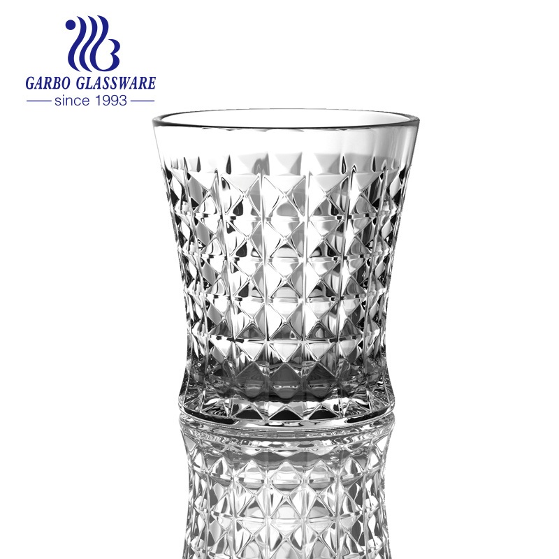 Wholesale 220ml High White Engraved Glass Cup Whiskey Glass Juice Cup – Whiskey Glass and Glass Cups price