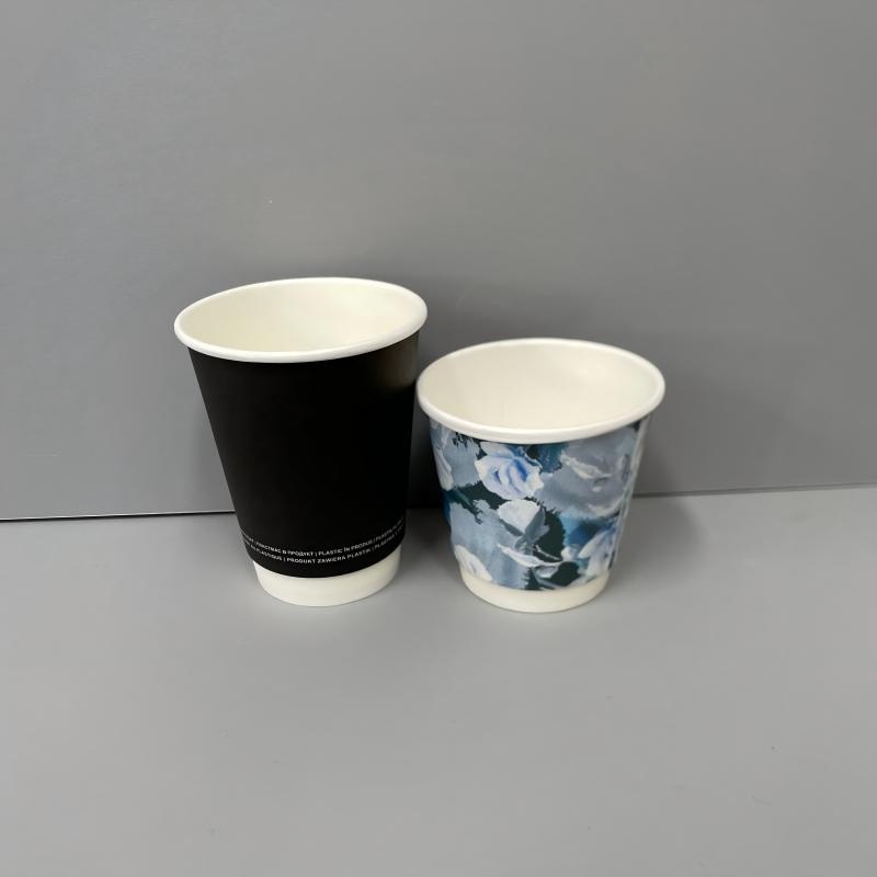 4oz 8oz 12oz 16oz Multi Sizes Paper Cups Custom Double Wall Corrugated Coffee Cups – Double Wall Paper Coffee Cups and 16oz Paper Cups price