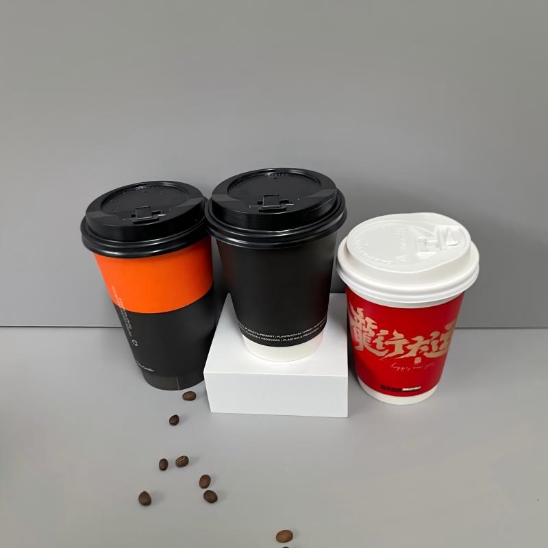 Biodegradable 4 8 10 12 16 20oz High Quality Double Paper Cup Disposable Coffee Cups – High-Quality Disposable Paper Cup and Biodegradable Ripple Paper Cups price