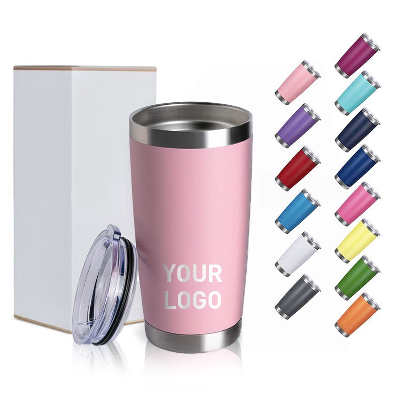 Multicolor Stock 20oz Travel Mug Stainless Steel Vacuum Insulated Double Wall Custom Logo Tumbler with Leakproof Lid – Water Bottle and Sport Water Bottle price