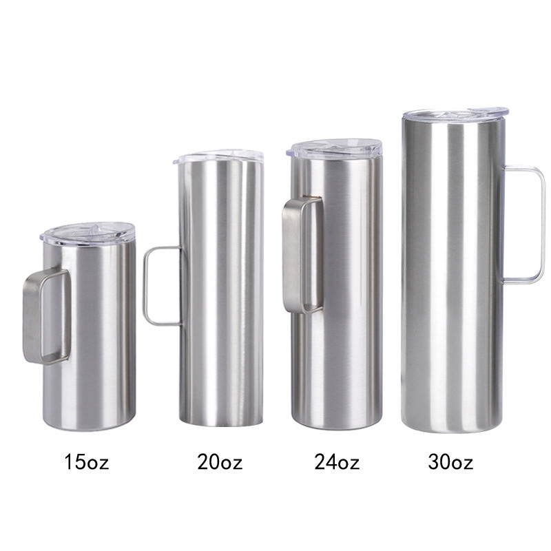 10oz 12oz Stainless Steel Vacuum Insulated Sublimation Blanks Coffee Tumbler Mug with Handle for Sublimation – Water Bottles and Drinkware price