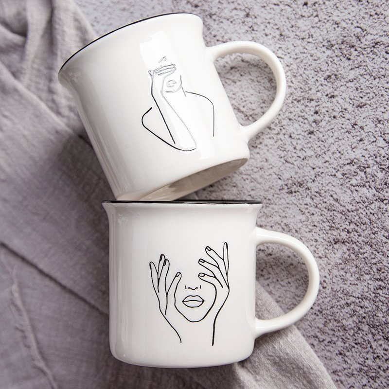 13oz 370ml New Bone China Mug with Silk Printing – 13oz New Bone China Mug with Screen Printing and New Bone China Stackable Mug with Silk Printing price