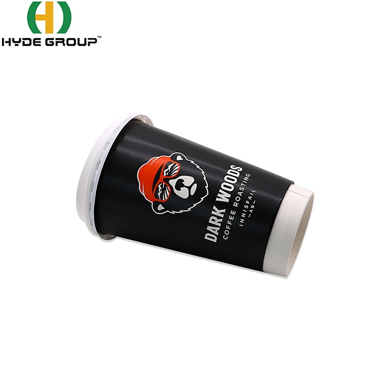 16oz Eco-Friendly Disposable Double Wall Paper Cups with Colourful Lids Fast Production – Double Wall Paper Cups and Disposable Paper Cups price