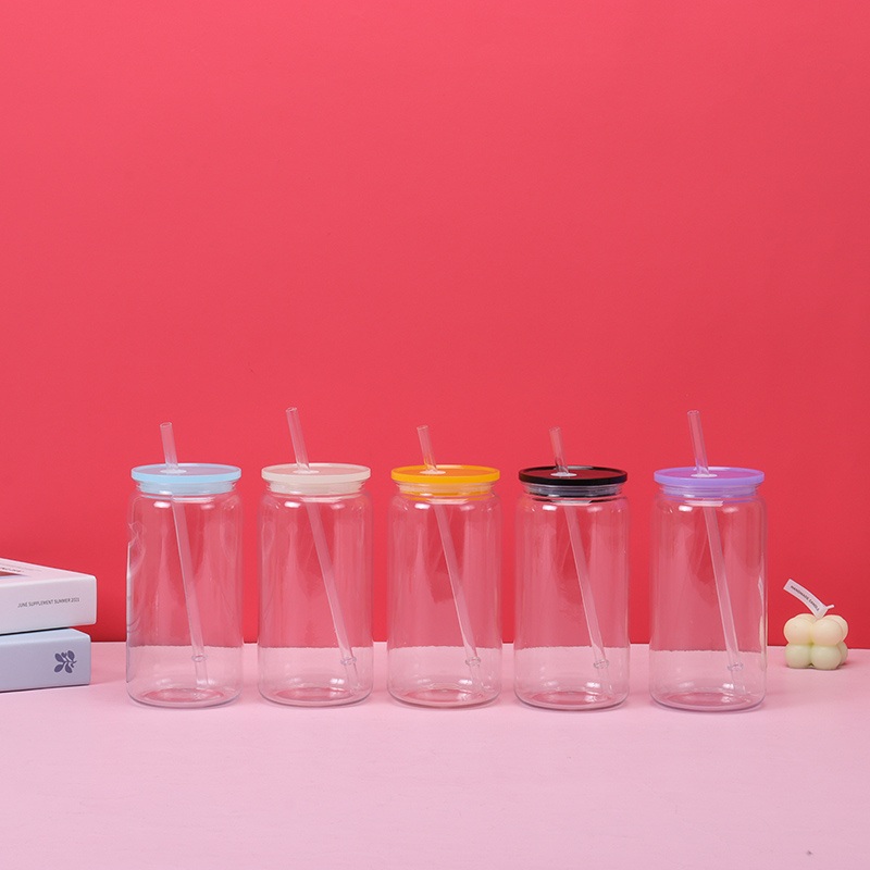 16oz Plastic Transparent Water Bottle Custom Print Low Price Clear Slim Tumbler Cup with Colorful Lid – Low Price Water Bottle Cup and Adults Drinking Bottle Cup price