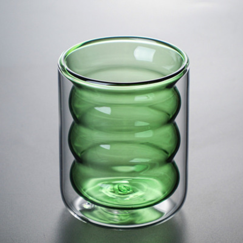 200ml Glass Double Cup Milk Cup Coffee Glass Juice Cup – Water Glasses and Drinking Bottle price