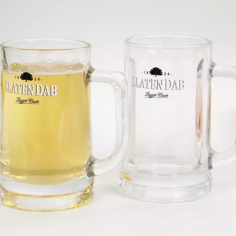 360ml Clear Decal Printing Thick Glass Beer Cup – Glass Cup and Glassware price