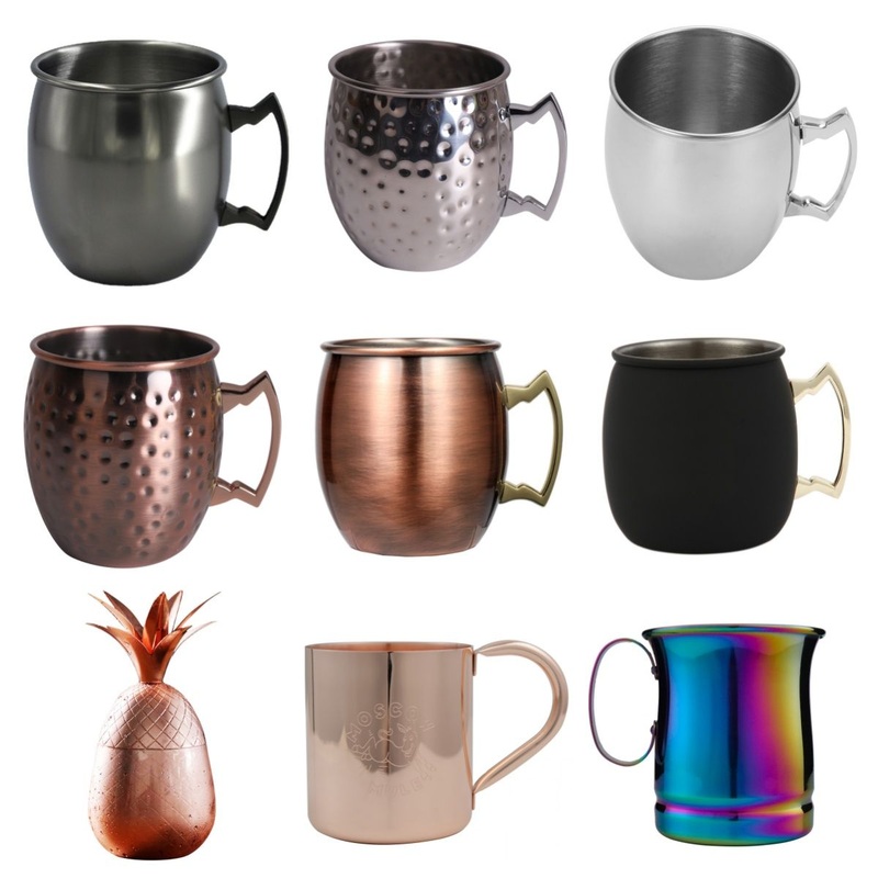 500ml Bar Hammered Stainless Steel Copper Plating Cup Pure Solid Copper Moscow Mule Mugs with Gold Handles – Moscow Mule Cup and Stainless Steel Cup price