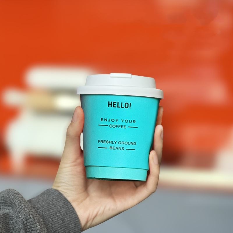 Biodegradable Double Wall Coffee Cups with Custom Logo Design – Coffee Paper Cup and High Compressive Strength Cup price