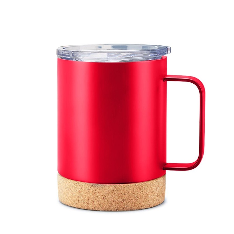 Custom Beer Mug Cork Vacuum Insulated Cork Bottom Mug 360ml Eco Friendly Handle Cups with Cork Base – Beer Mug and Cork Bottom Mug price