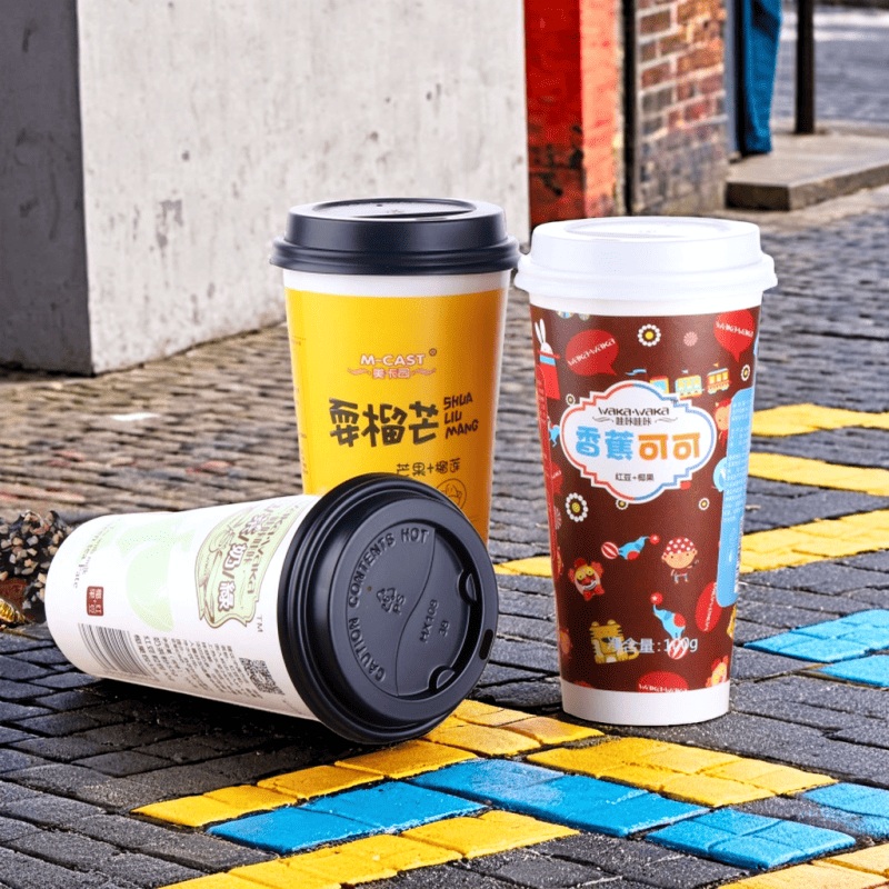 Eco-Friendly Recycled Paper Coffee Cups Custom Disposable Beverage Cup – Cup and Paper Drinking Cup price