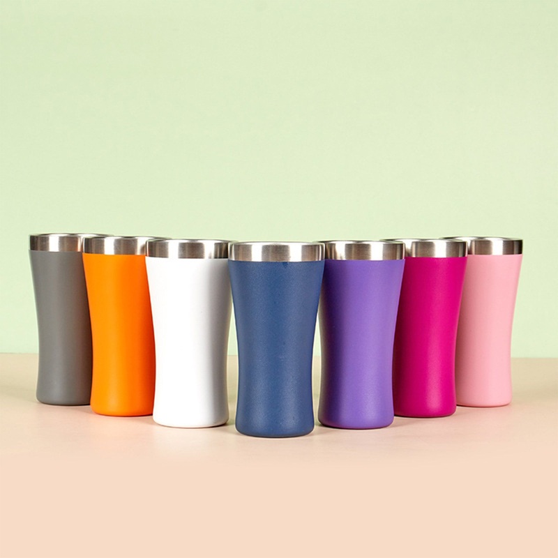 Portable 4oz Small Mini Wine Beer Shot Glasses, Stainless Steel Travel Coffee Tumbler for Liqueur Whisky, Waist-Shaped Car Cup – Cup and 4oz Stainless Steel Cup price