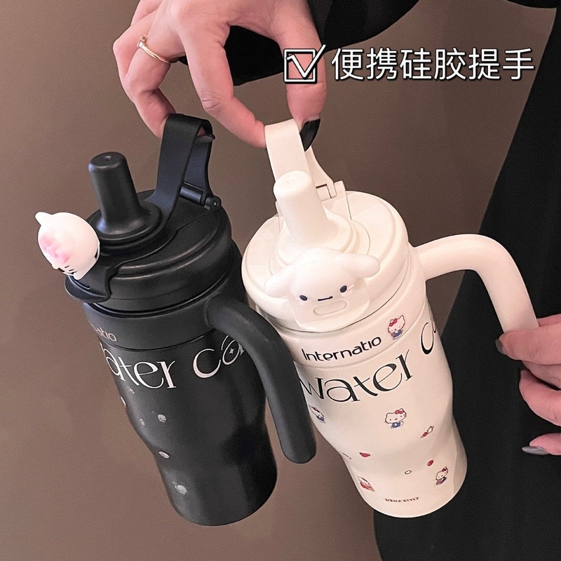 Ruunjoy 550ml Sanrio Kuromi Bottle Cute Hello Kitty Sippy Water Cup Vacuum Flask Stainless Steel High Capacity Insulated Mug – Stainless Steel Mug and Water Bottle price