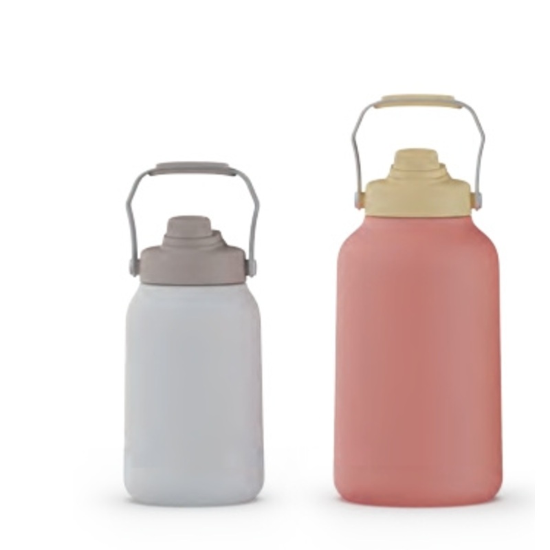 Wholesale Stainless Steel Vacuum Insulated Water Jug 64 Oz/128oz Half Gallon Craft Beer Growler Water Bottle with Metal – Double Wall Water Mugs with Handle and Water Bottles price