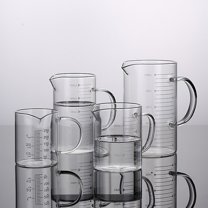 250ml Borosilicate Glass Measuring Cup with Scale Glass Cup – High Borosilicate Single Layer Cup and Coffee Cup price