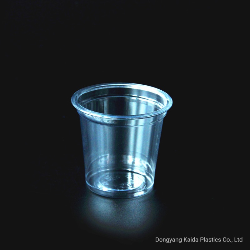 30ml 1oz Disposable Mini Plastic Pudding Sauce Tasting Pet Cup with Flat Lid – Tasting Cup and Kitchenware Cup price