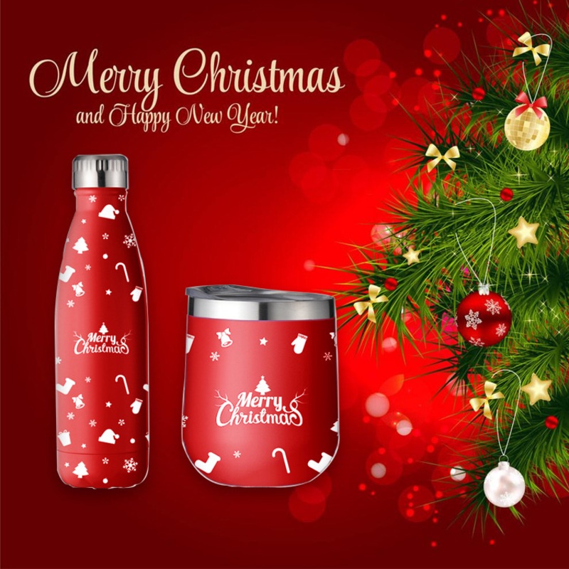 Christmas Theme Custom Hot-Selling Stainless Steel Water Bottle, Thermal vacuum Flask – Bottle and Christmas Gift price
