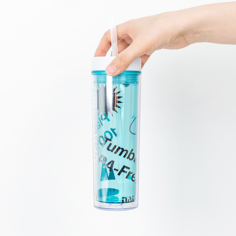 Double Wall Studded Matte Black Acrylic Plastic Coffee Tumblers Cup with Lid Straw – Plastic Tumbler and Plastic Cup price