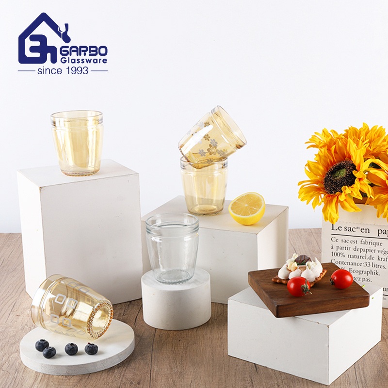 Durable Engraved Glass Cups with Long-Lasting Spray Color Designs – Glass Cups and Colored Glass Cup price