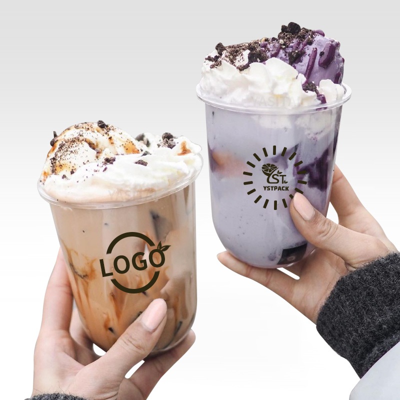 Manufacturer Wholesale U Shape Plastic Cup 12oz 16oz 23oz Custom Logo Print Transparent Disposable Plastic Cups – Disposable Cup and Plastic Cup price