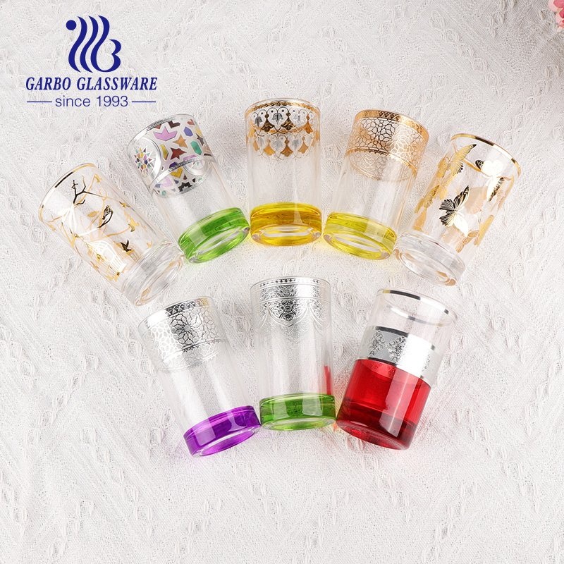 Morroco Popular Glass Tumbler Glass Cup Water Tumbler Customized Design 5oz Water Glass Printing Cups – Glass Cup and Printed Galss Cup price