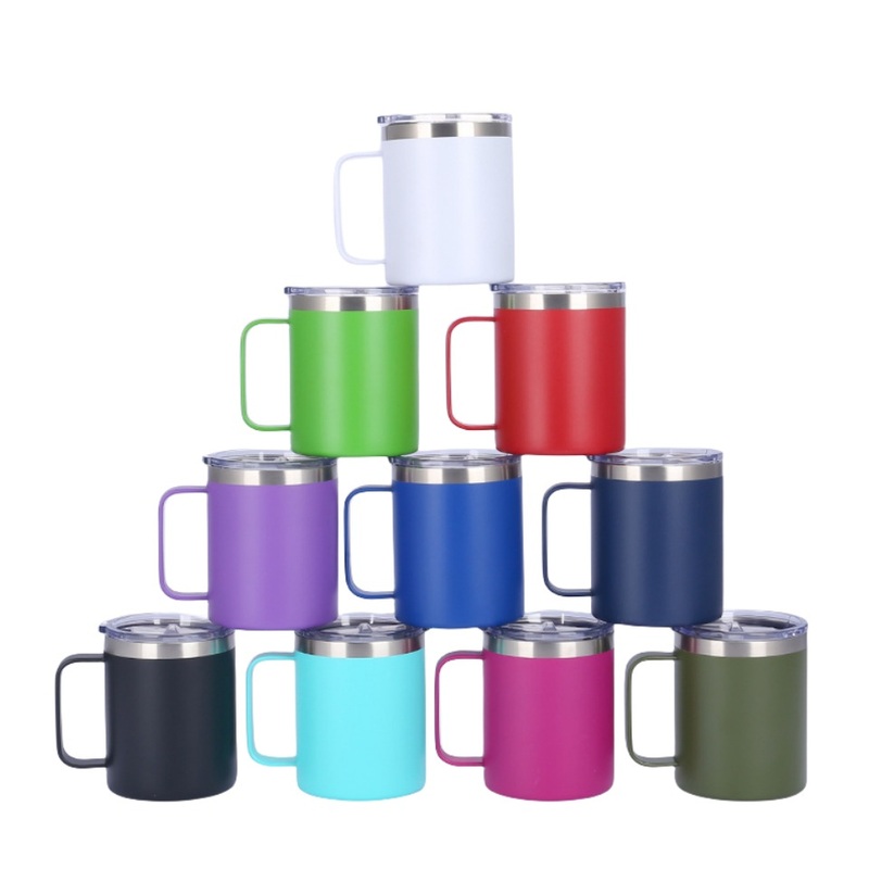 Stainless Steel Water Bottle Double Wall Insulated Tumbler 12oz 14oz SUS 304 Thermal Coffee Mug with Handle – Insulated Tumbler and Thermal Coffee Mug price