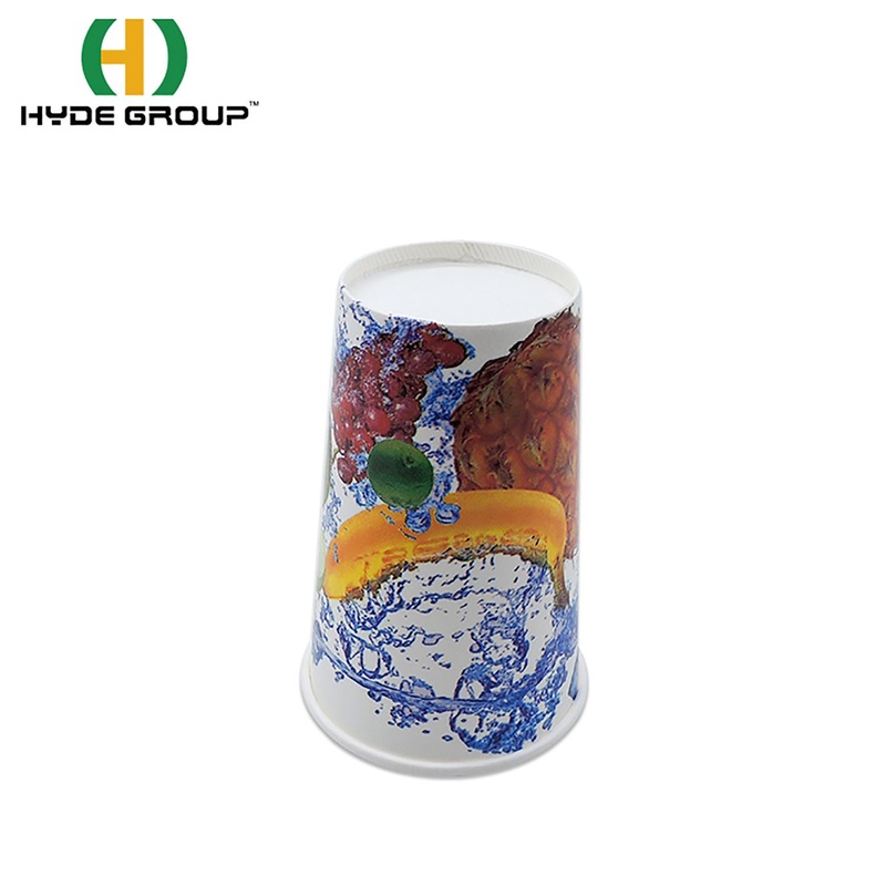 Universal Juice Cold Paper Cups with Double PE Coatings Frozen Storage – Juice Cold Drinking Cup and Single Wall Paper Cup price