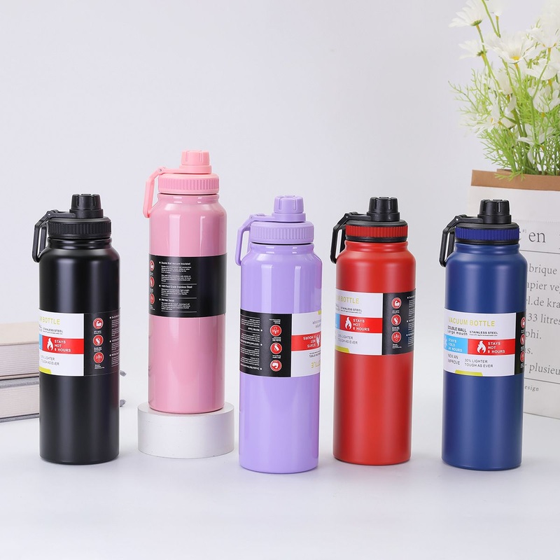 600ml 800ml 1100ml Large Capacity Double Wall Sports Thermo Flask Stainless Steel Vacuum Tumbler Water Bottle with Handle – Water Bottle and Stainless Steel Bottle price