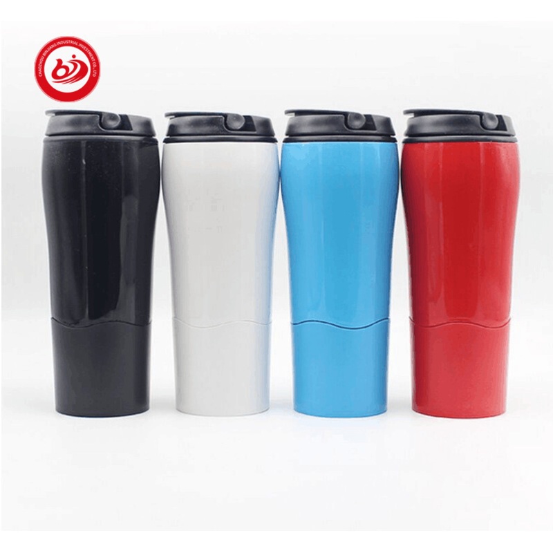 Factory Supplier New Brand 16oz No Spill Double Wall Tumble Plastic Travel Mug Without Handle Cupholder Friendly Dishwasher Safe – Stainless Steel Water Bottle and Stainless Steel Shaker Bottle price