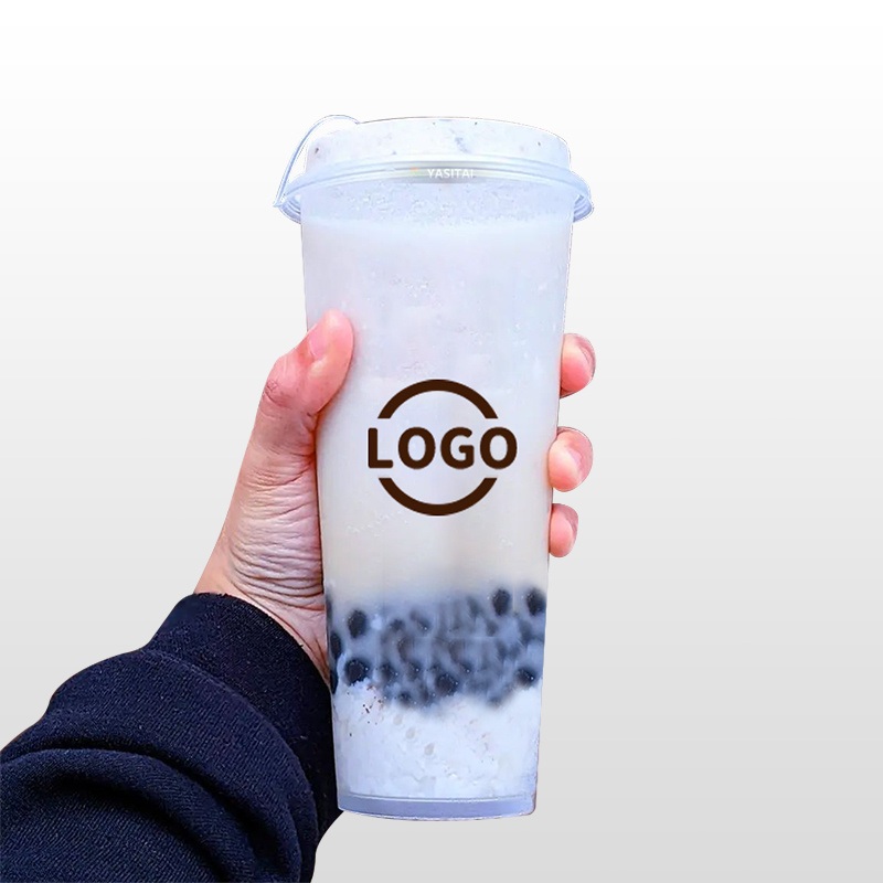 Food Grade Disposable Plastic Hot Beverage Pearl Milk Tea Custom 16 22 Oz Clear New Cup – PP Injection Cup with Lid and Bubble Tea PP Injection Cup price