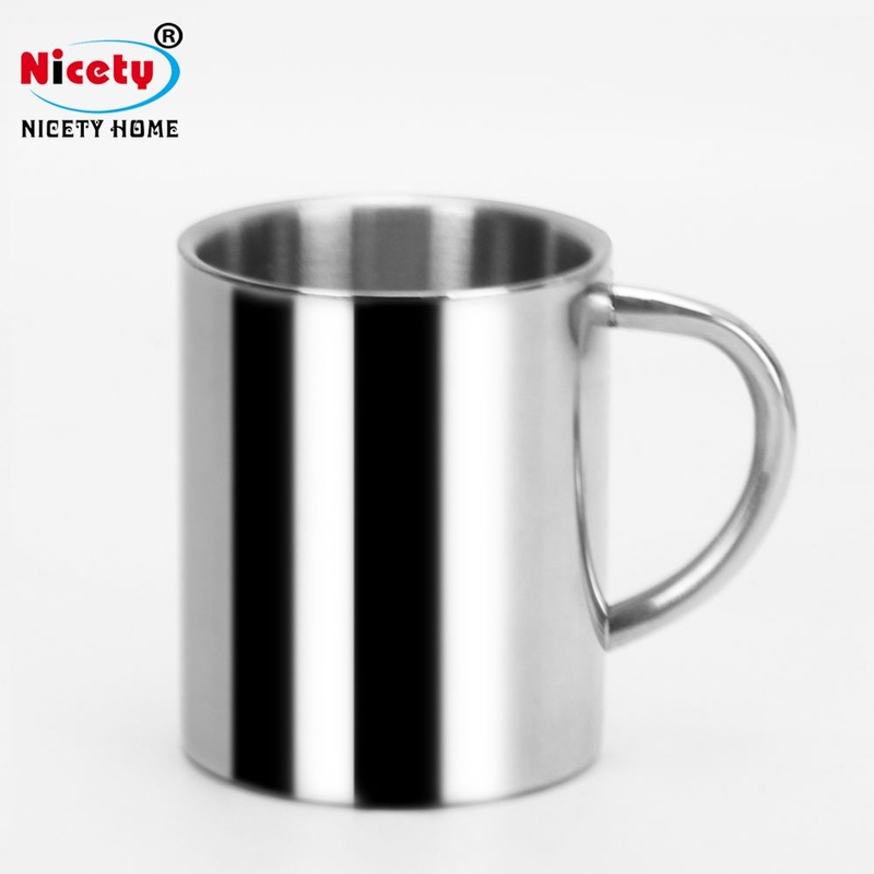 High Quality Double-Layer Stainless Steel Drinking Beer Mug Outdoor Travel Cup Mug – Mug and Water Cup price
